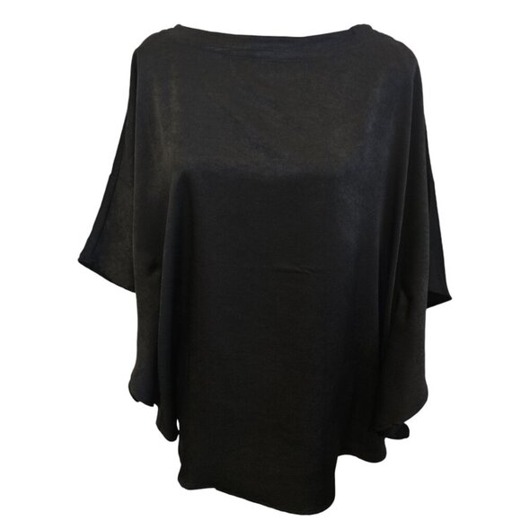 Chico's Black Poncho, Size S/M, Black, NWT - Picture 1 of 11
